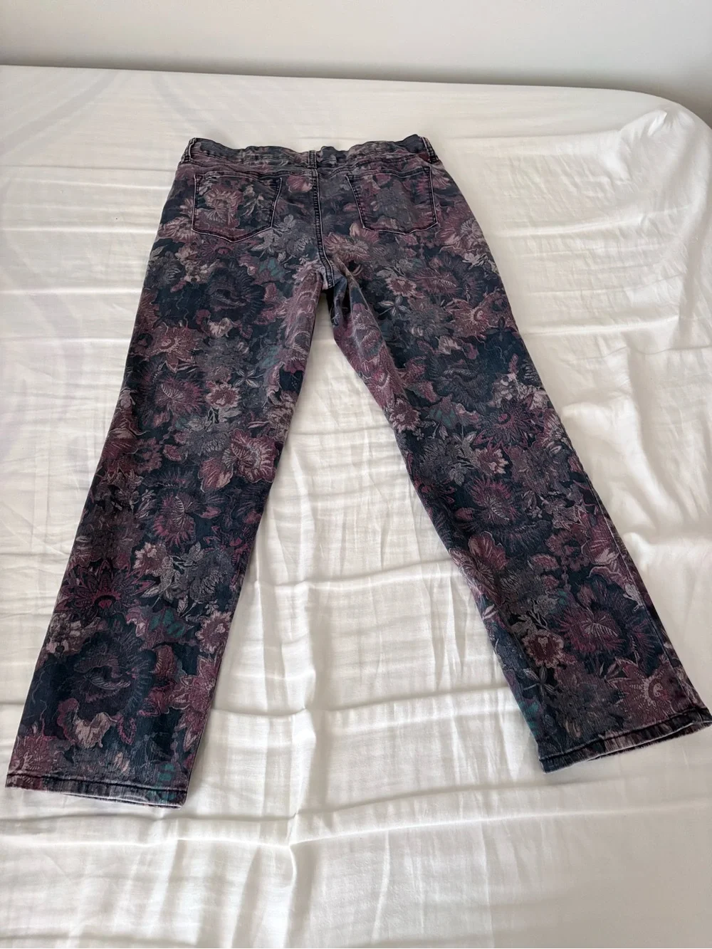 Bandolino Jeans with Dusty Lavender and Slate Floral Waistband - Picture 9 of 9